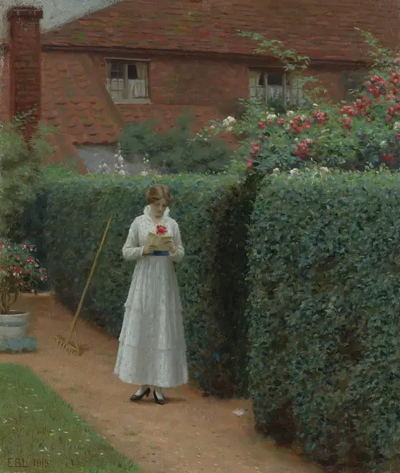 Le billet doux (1915) by Edmund Blair Leighton